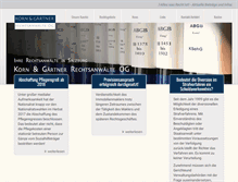 Tablet Screenshot of korn-gaertner.at